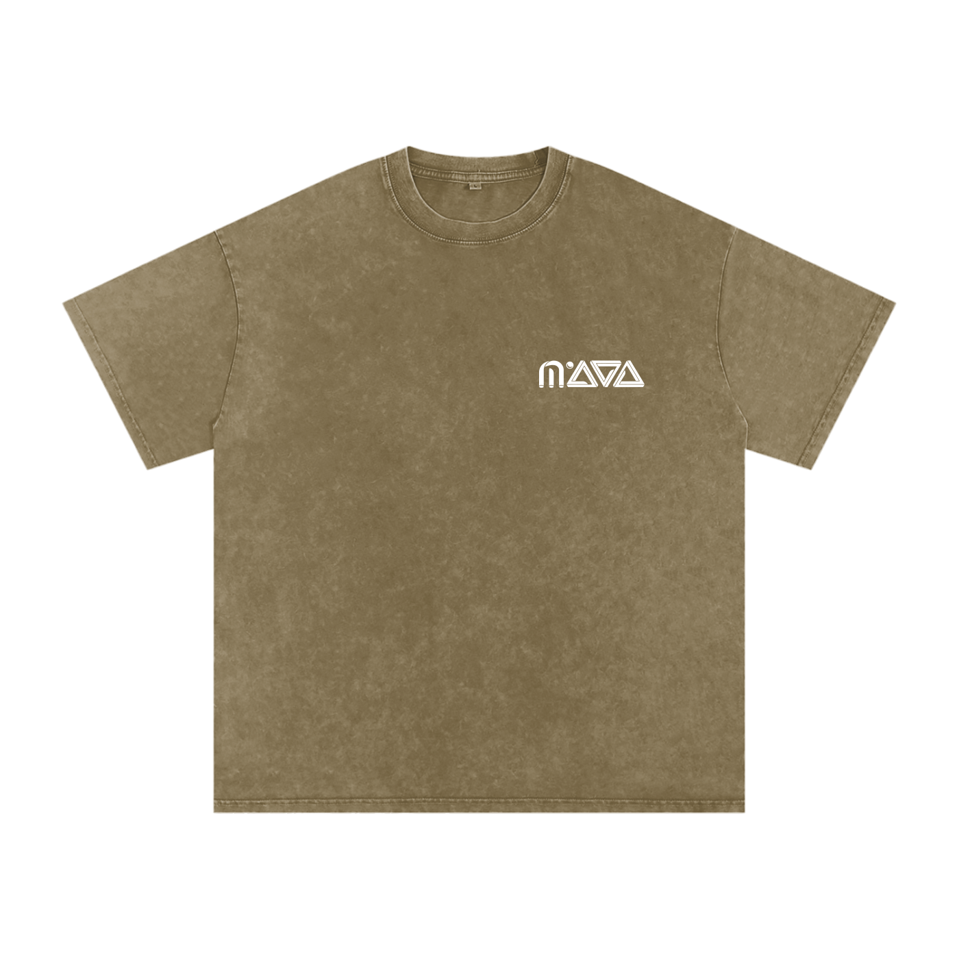 MAYA Logo Acid Wash Oversize T-Shirt - 250 GSM