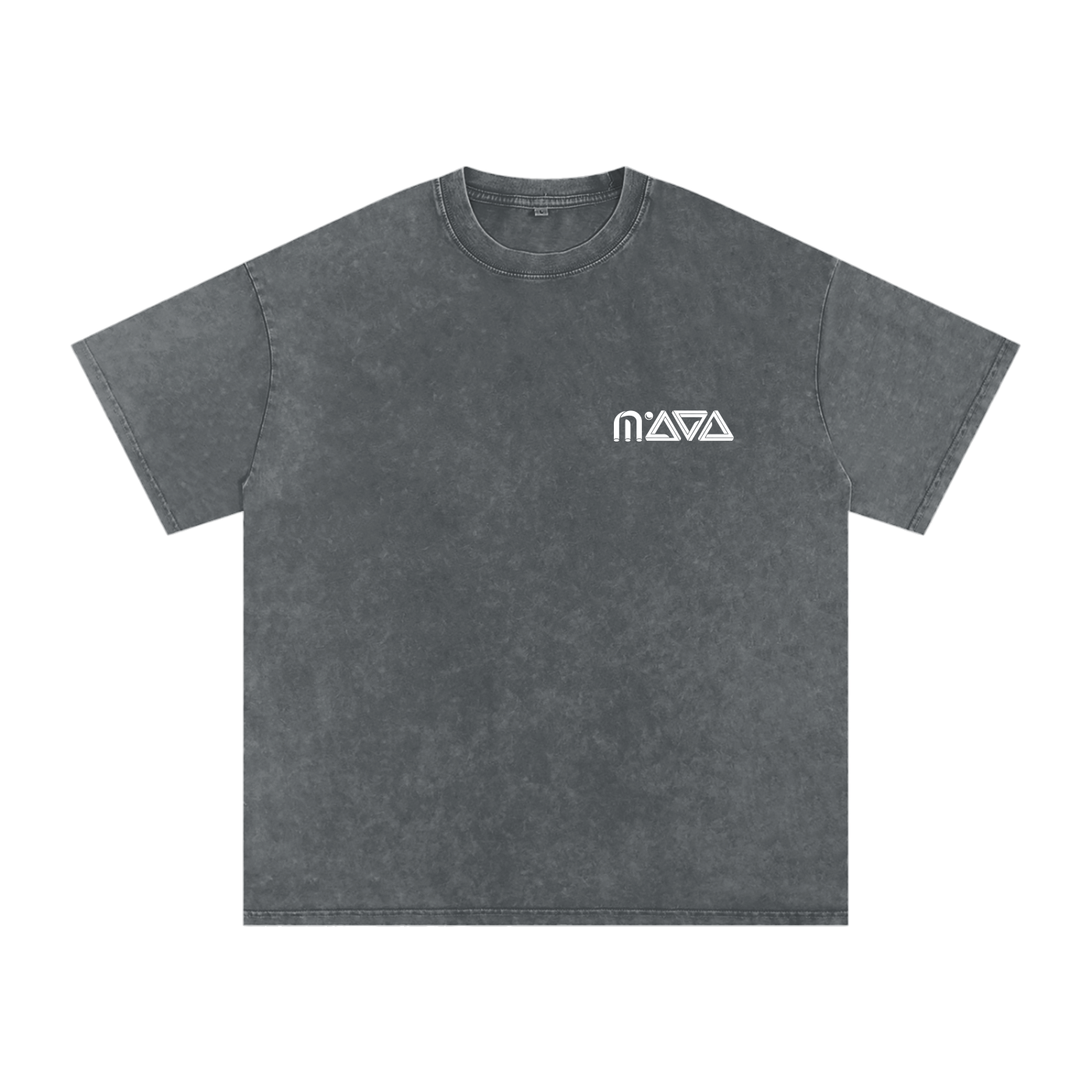 MAYA Logo Acid Wash Oversize T-Shirt - 250 GSM
