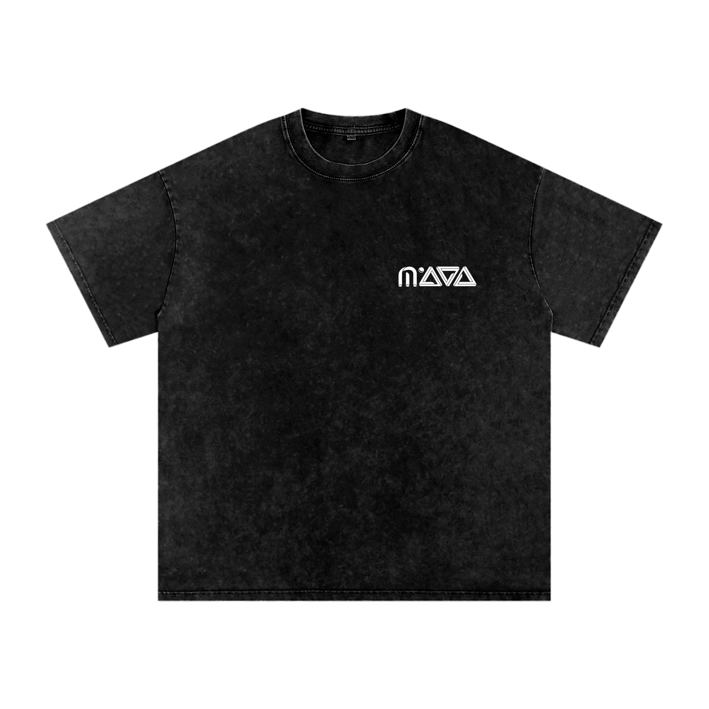MAYA Logo Acid Wash Oversize T-Shirt - 250 GSM