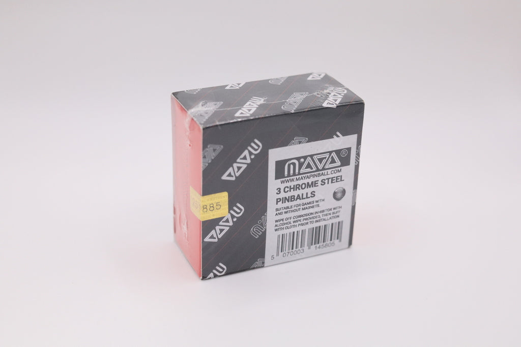 MAYA Replacement balls for pinball machine, Vacuum Packed with Cleaning Kit