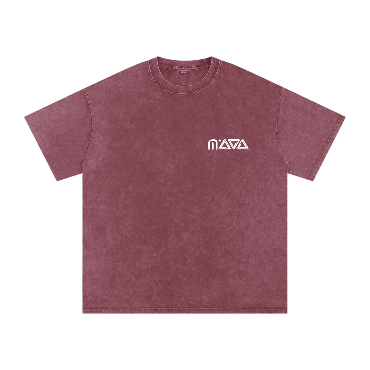 MAYA Logo Acid Wash Oversize T-Shirt - 250 GSM