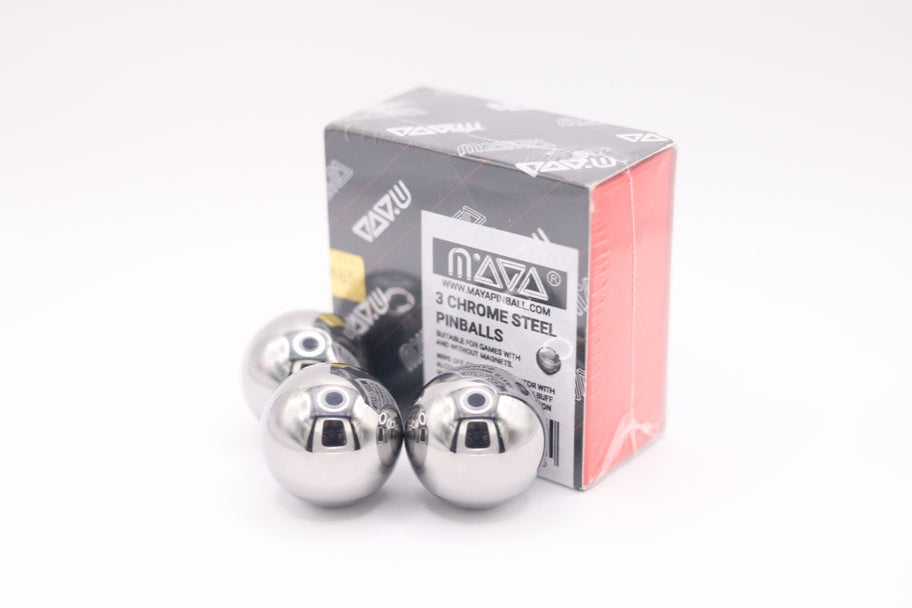MAYA Replacement balls for pinball machine, Vacuum Packed with Cleaning Kit