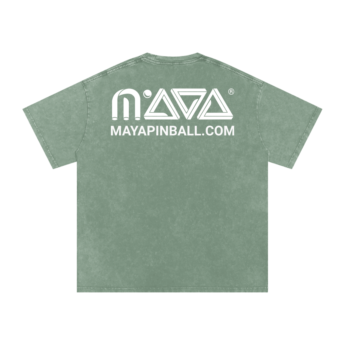 MAYA Logo Acid Wash Oversize T-Shirt - 250 GSM