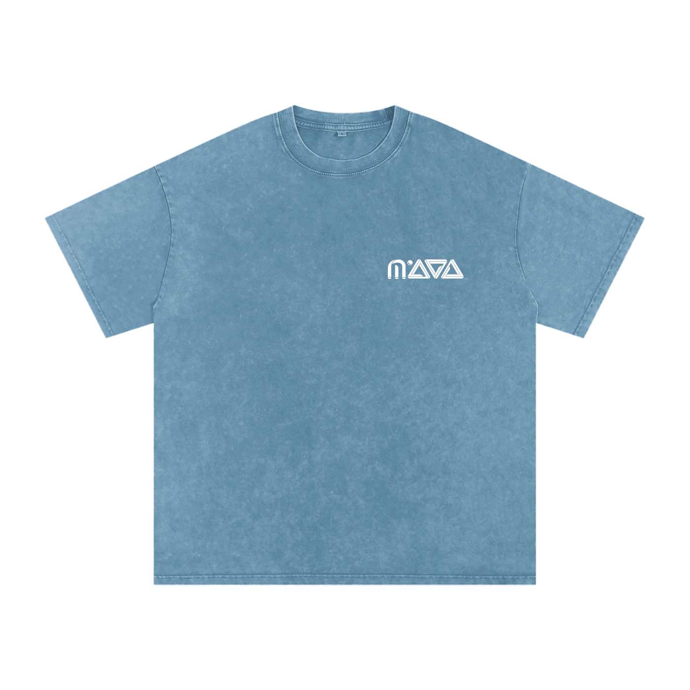 MAYA Logo Acid Wash Oversize T-Shirt - 250 GSM