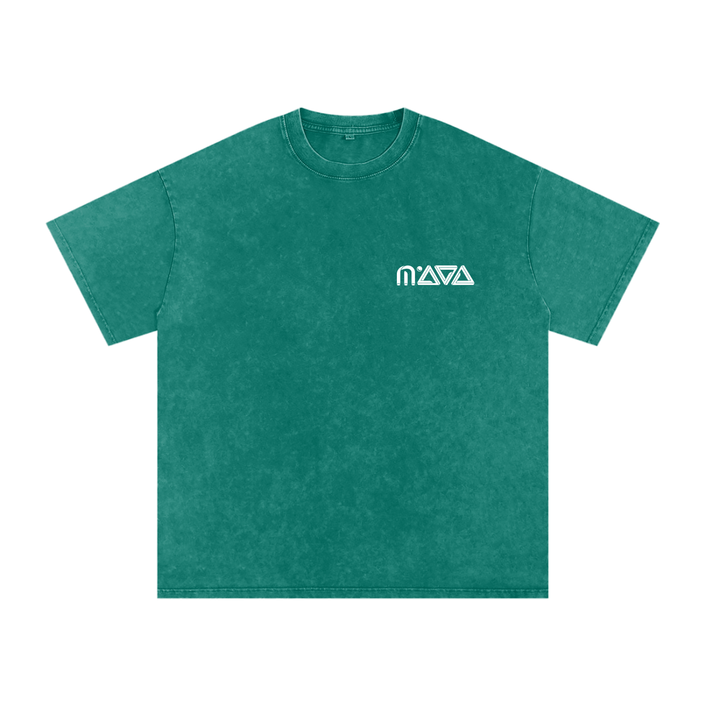 MAYA Logo Acid Wash Oversize T-Shirt - 250 GSM