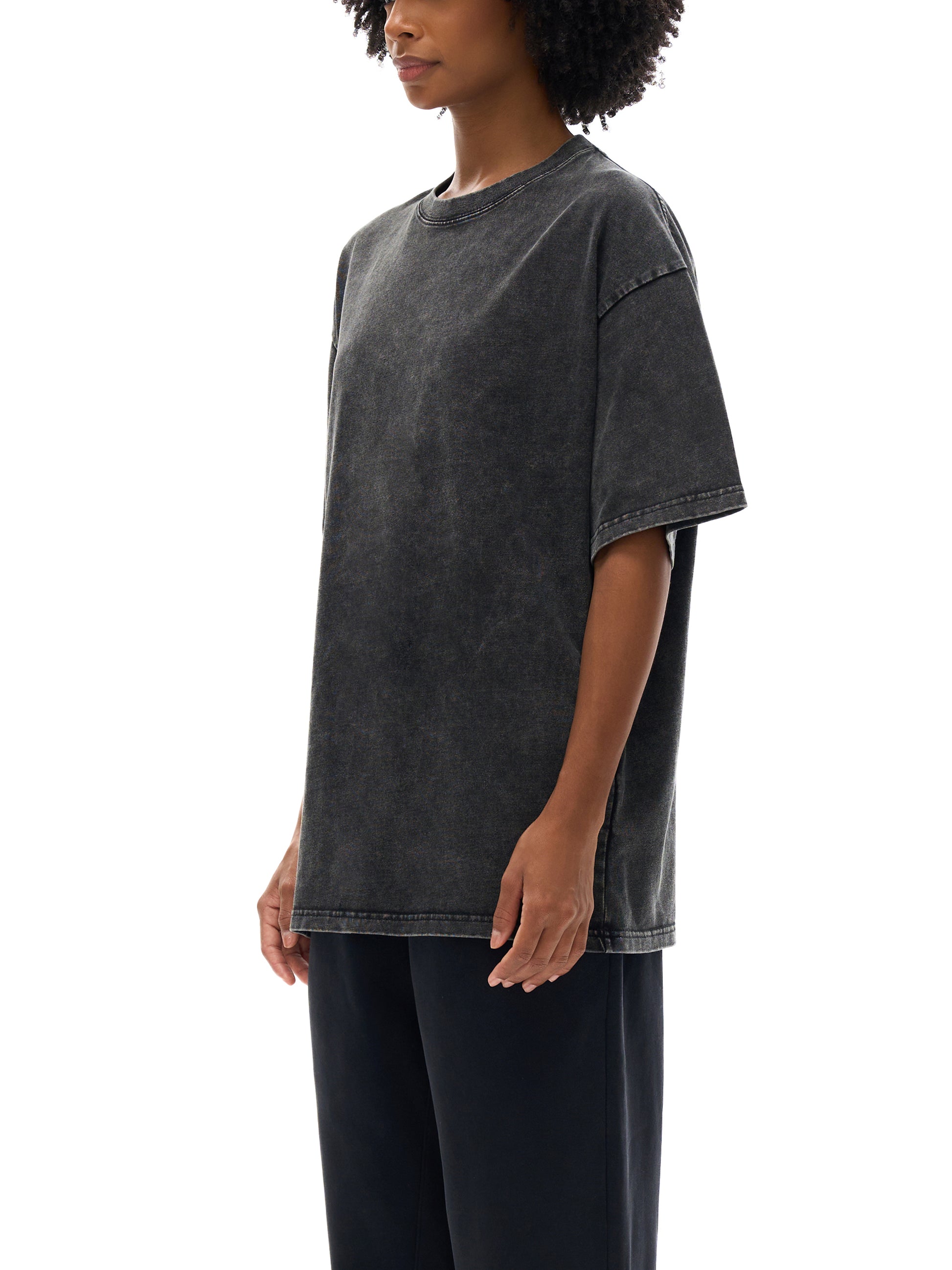 MAYA Logo Acid Wash Oversize T-Shirt - 250 GSM