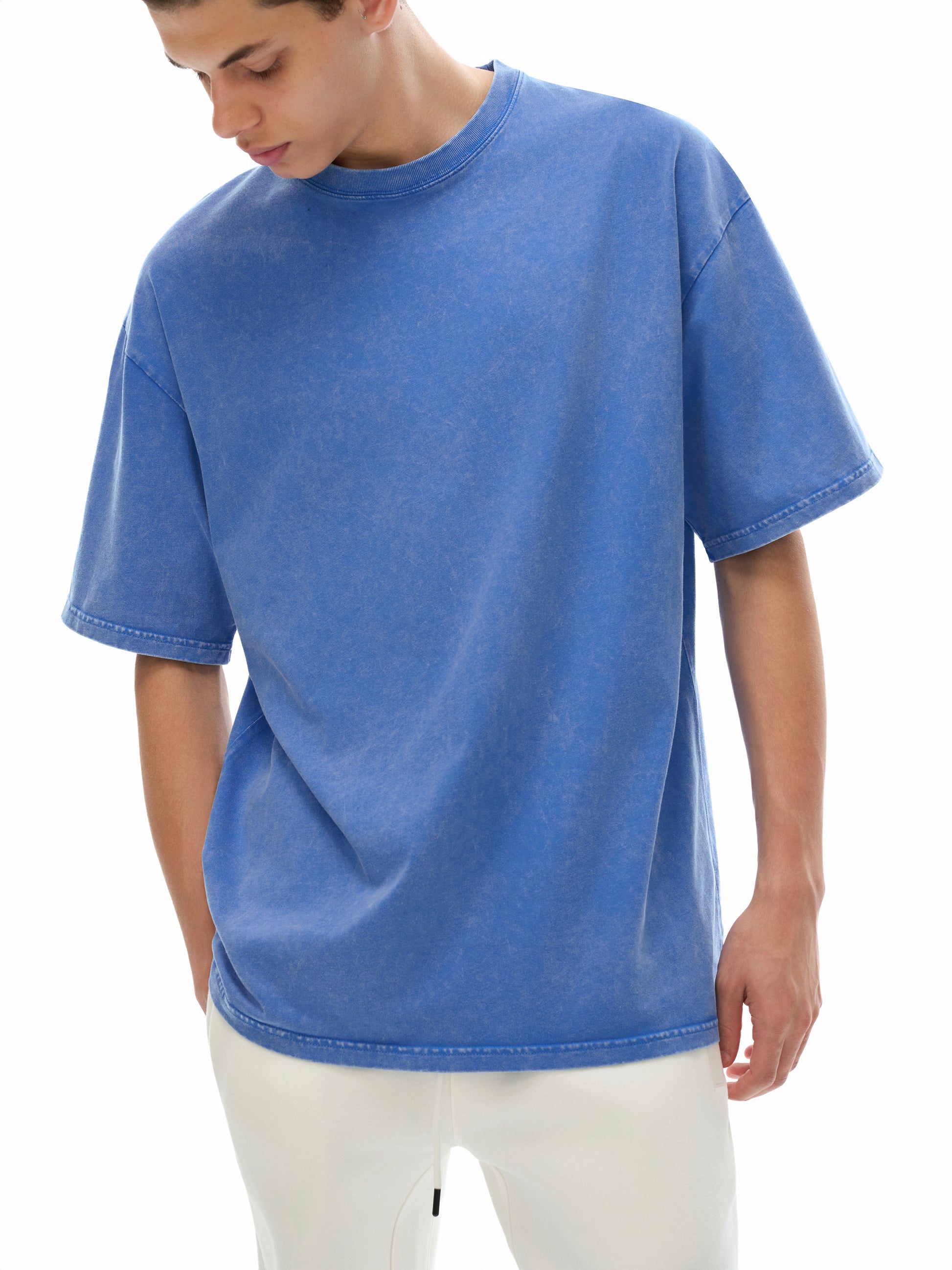 MAYA Logo Acid Wash Oversize T-Shirt - 250 GSM